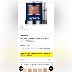 La Prairie Skin Caviar Complexion Concealer Foundation